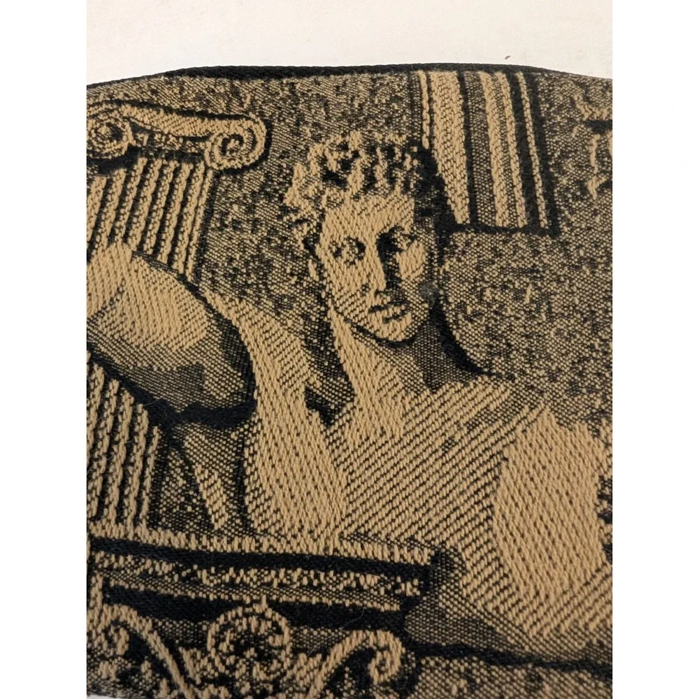 Vintage Caesars Palace Las Vegas Tapestry Pouch Greco-Roman Motif Made in USA